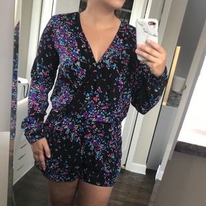 Floral Romper Long Sleeve